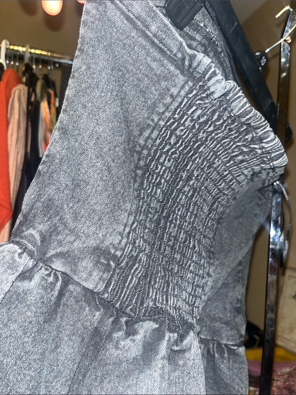 Strapless Black Peplum Camisole - Picture 3 of 4